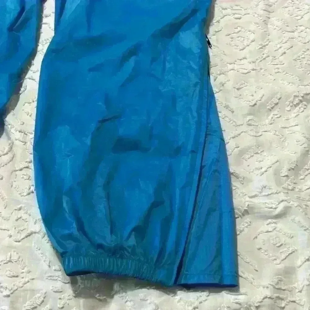 Patagonia Vintage Teal Nylon Hiking Windbreaker Ankle Zip Jogger Pants Large